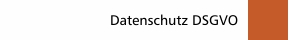 Datenschutz DSGVO